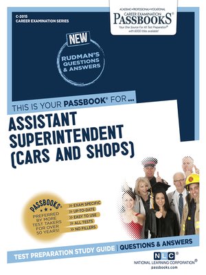 cover image of Assistant Superintendent (Cars and Shops)